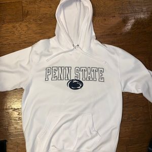 White Penn State Hoodie Unisex Champion (L)